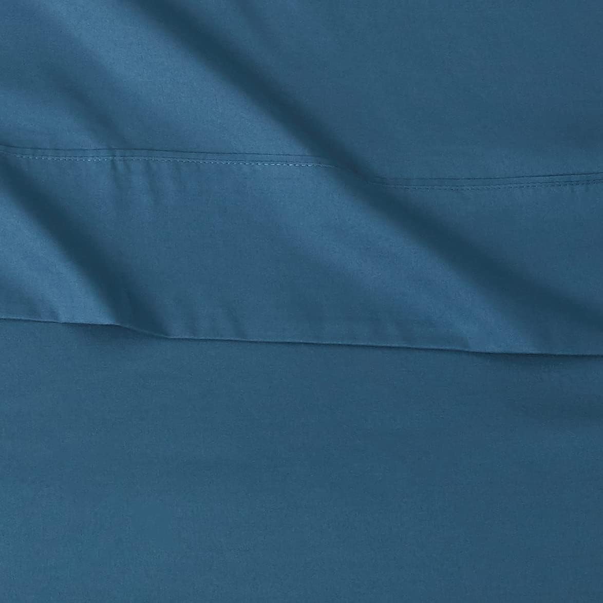 Basics Lightweight Super Soft Easy Care Microfiber Bed Sheet Set with 14” Deep Pockets - Twin, Dark Teal - Image 3