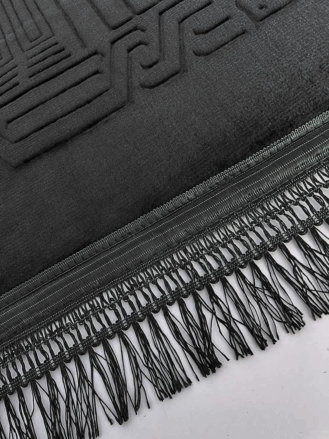 Prayer Rug Muslim Mat Islamic Black - Image 2